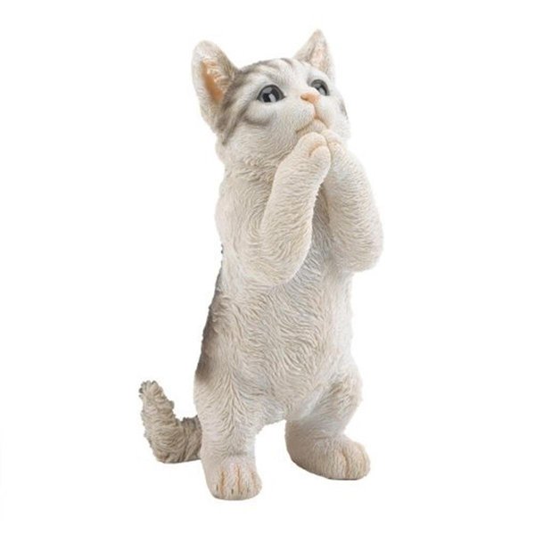 Summerfield Terrace Summerfield Terrace 10018965 Pretty Please Cat Figurine; Blue 10018965